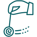 Ícone de um relógio de hipnose