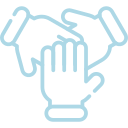 Ícone mãos segurado umas as outras