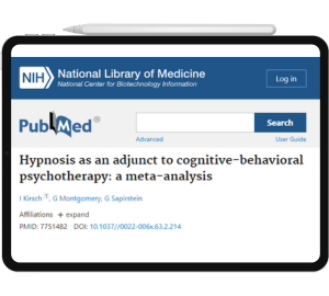 Um tablet com um artigo científico na tela